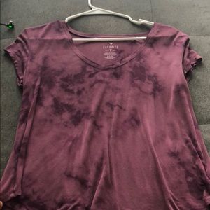 Purple tie dye T-shirt